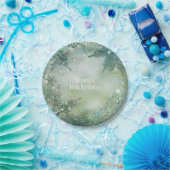 ゴールデンスノーフレークウィンターワンダーランドエレガントパーティー ペーパープレート (パーティー)