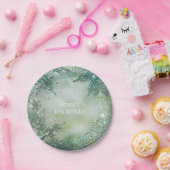 ゴールデンスノーフレークウィンターワンダーランドエレガントパーティー ペーパープレート (パーティー)