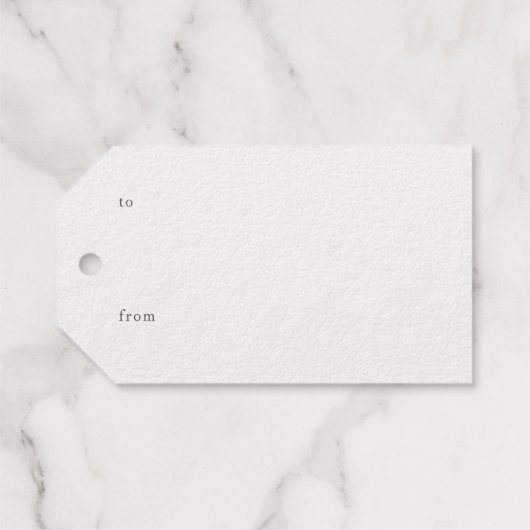 ゴールデンスノーフレークスメリークリスマス ギフトタグ (裏面 (横))