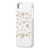 ゴールデンスノーフレークデザインiPhone Case-Mate iPhoneケース (裏面左)