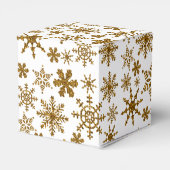 ゴールデンスノーフレークフェスティバル結婚クリスマス フェイバーボックス (裏面サイド)