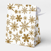 ゴールデンスノーフレークフェスティバル結婚クリスマス フェイバーボックス (裏面サイド)