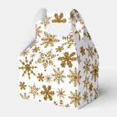 ゴールデンスノーフレークフェスティバル結婚クリスマス フェイバーボックス (裏面サイド)
