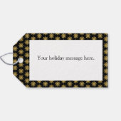 ゴールデンスノーフレークワインギフトラベル ギフトタグ (裏面横)