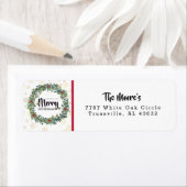 ゴールデンスノーフレーク差出人住所ラベル ラベル (インサイチュ)