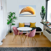 ゴールデンスパイラルシェルウォールアート メタルプリント