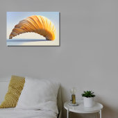 ゴールデンスパイラルシェルウォールアート メタルプリント