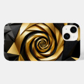 ゴールデンスパイラルジオメトリ Case-Mate iPhoneケース (裏面 (横))
