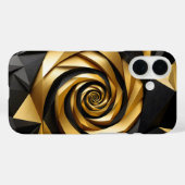 ゴールデンスパイラルジオメトリ Case-Mate iPhoneケース (裏面 (横))