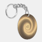 ゴールデンスパイラルテクスチャキーチェーン キーホルダー (正面左)