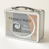 ゴールデンスパイラルフィボナッチ比 メタルランチボックス (裏面)