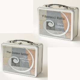 ゴールデンスパイラルフィボナッチ比 メタルランチボックス