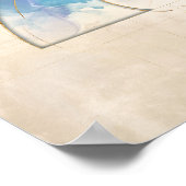 ゴールデンスパイラル – 水彩 ポスター (角)