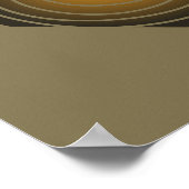 ゴールデンスパイラル：自然ダイヤモンド調和のトーン ポスター (角)