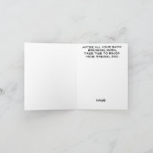 ゴールデンスパインシルエットグリーティングカード カード (内部)