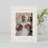 ゴールデンスパークルズフォトカード 箔招待状 (立ち正面)