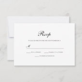 ゴールデンスパークルドレス すべての誕生日 / ウェディングの返信 出欠カード (裏面)