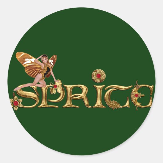 ゴールデンスプライトフェアリー ラウンドシール (正面)