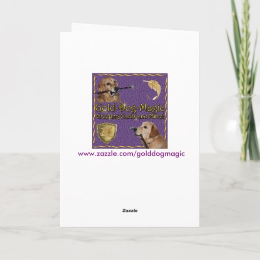 ゴールデンスムースセーリング誕生日 カード (裏面)