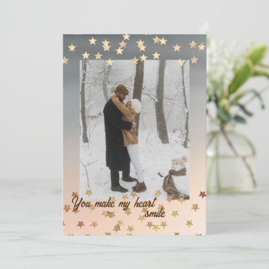 ゴールデンスモダンターズ写真ホリデーカード 案内状 (スタンド正面)