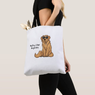ゴールデンスワガー – 私の犬>あなたのボーイフレンド トートバッグ