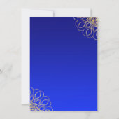 ゴールデンスワーズサファイアブルーリタイアメントパーティー 招待状 (裏面)