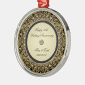 ゴールデンズ結婚アニバーサリーオーナメント メタルオーナメント (左)