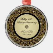 ゴールデンズ結婚アニバーサリーオーナメント メタルオーナメント (正面)