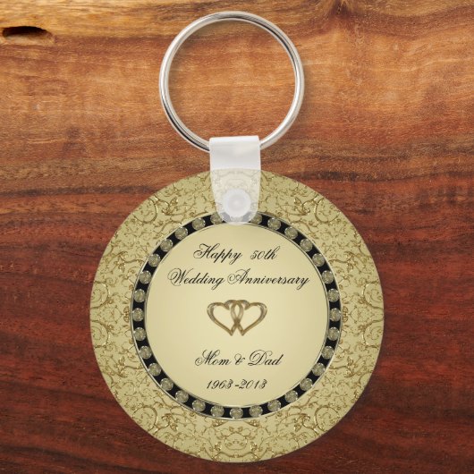 ゴールデンズ結婚アニバーサリーキーチェーン キーホルダー (正面)