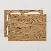 ゴールデンズ結婚アニバーサリーRSVPカード金ゴールド 出欠カード (正面/裏面)