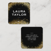 ゴールデンセイン黒バリエーション スクエア名刺 (正面/裏面)