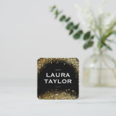 ゴールデンセイン黒バリエーション スクエア名刺 (スタンド正面)