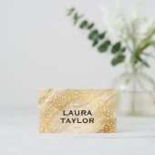 ゴールデンセイン |大理石金ゴールド 名刺 (スタンド正面)