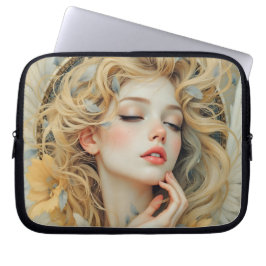 ゴールデンセラフ – 天使の光と恵み ラップトップスリーブ