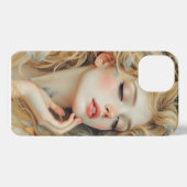 ゴールデンセラフ – 天使の光と恵み iPhoneケース (裏面横)