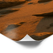 ゴールデンセレニティトロピカルサンセットビーチポスター ポスター (コーナー)