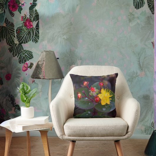 ゴールデンセントジョンズウォットフローラ装飾用クッション クッション