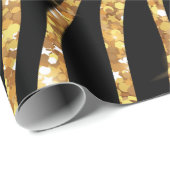 ゴールデンゼブラのキラキラ模様 ラッピングペーパー (ロールコーナー)