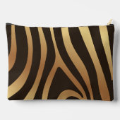 ゴールデンゼブラストライプパターン アクセサリーポーチ (裏面)