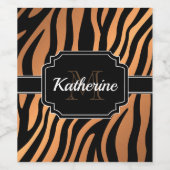 ゴールデンゼブラ印刷 ワインラベル (シングルラベル)