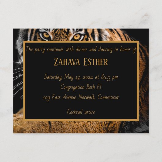 ゴールデンタイガーエンクロージャカード エンクロージャーカード (裏面)