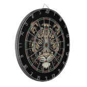 ゴールデンタイガーヘッド ダーツボード (正面左)