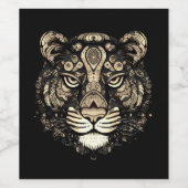 ゴールデンタイガーヘッド ワインラベル (シングルラベル)