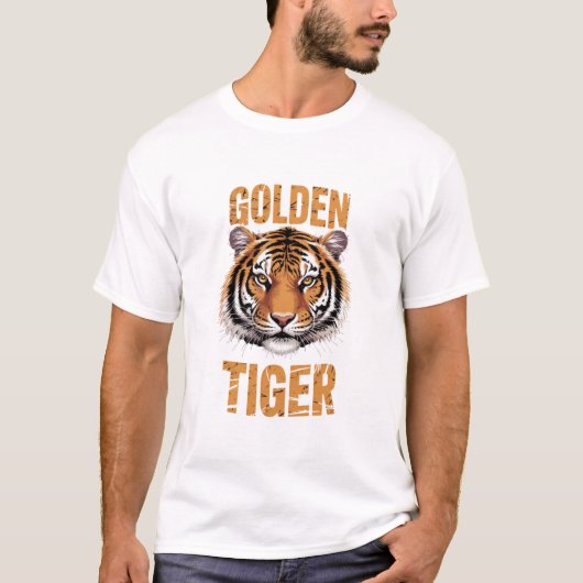 ゴールデンタイガー・スプリットフェイス Tシャツ (正面)