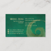 ゴールデンタイチーと気功 – 竹 名刺 (裏面)