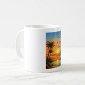 ゴールデンタイムの砂漠の夕日美学 コーヒーマグカップ (正面左)