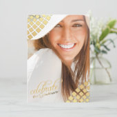 ゴールデンタイルフォト招待状 招待状 (スタンド正面)