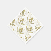 ゴールデンタコ&シーシェルビーチ誕生日パーティー スタンダードカクテルナプキン (角)