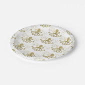 ゴールデンタコ&シーシェルビーチ誕生日パーティー ペーパープレート (アングル)