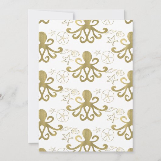 ゴールデンタコ&シーシェルビーチ誕生日パーティー 招待状 (裏面)